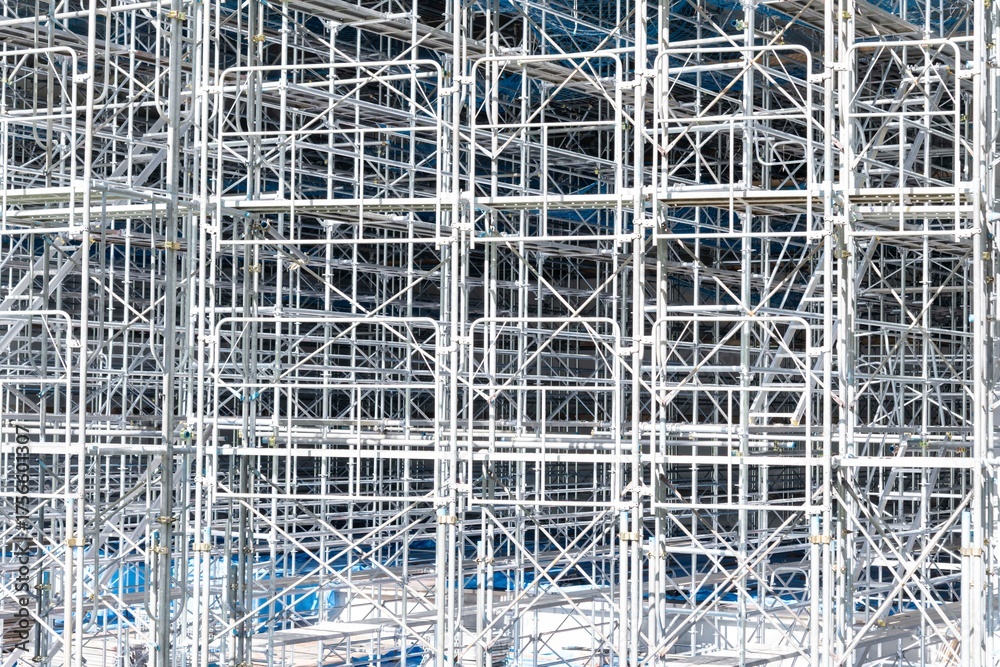 Obraz premium 建設現場の足場