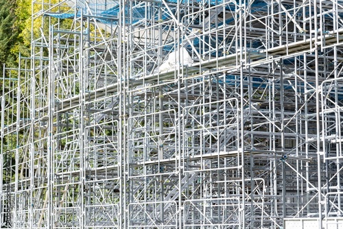 建設現場の足場