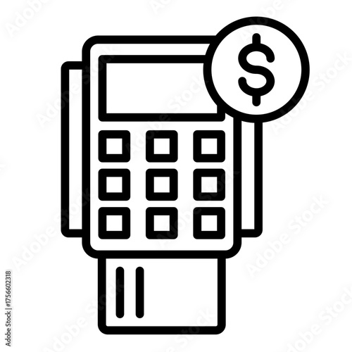 Card Reader  Icon Element For Design
