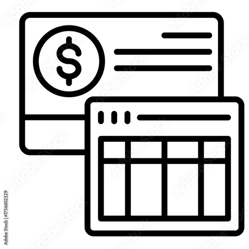 Credit Card Payment  Icon Element For Design
