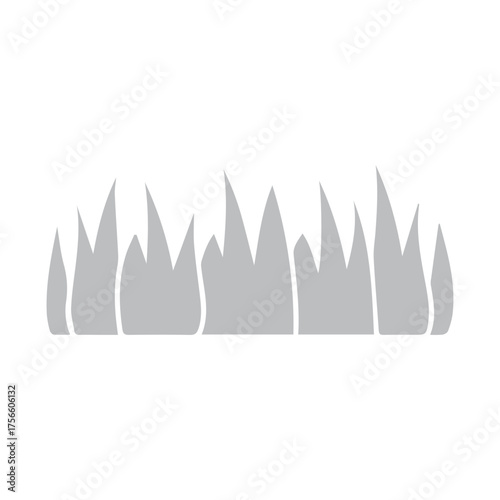 Grass Blades Silhouette