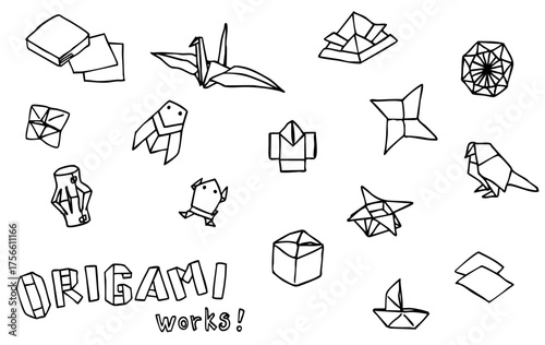 折り紙（線画）