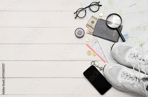 Travelling belongings with ...