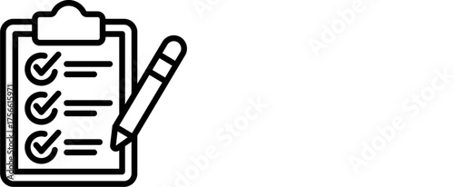 Evaluation Icon Of Line Black And White Style Vector Illustration 