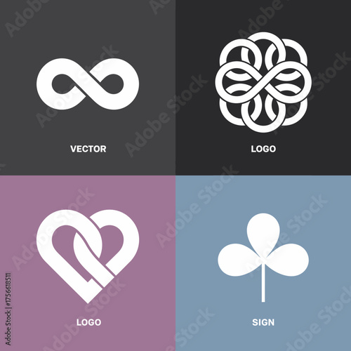 An intricately designed infinity logo with smooth curves and lines, representing continuity and endless possibilities, ideal for modern branding strategies.