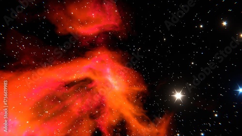 Space Nebula Starfield.A beautiful and dramatic shot of a cosmic nebula in deep space with multiple stars. Ideal for science, astronomy, fantasy, or science-fiction projects.
.