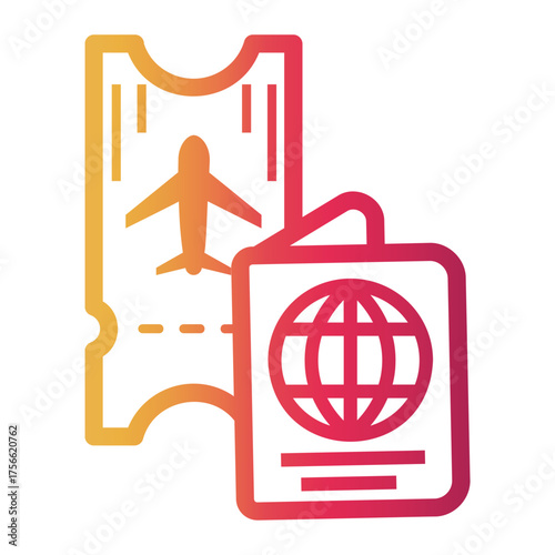 identity Line Gradient Icon