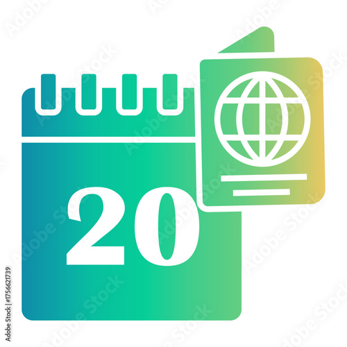 calendar Gradient icon