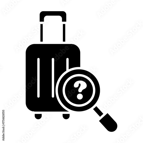 baggage examination Solid icon