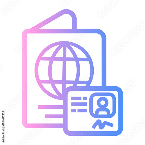 identity Line Gradient Icon