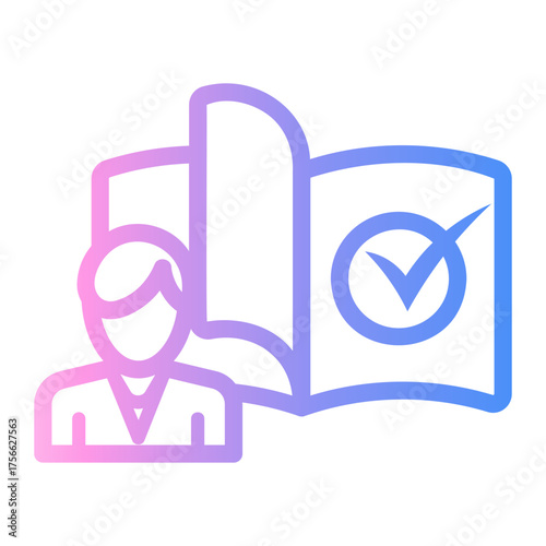 people Line Gradient Icon