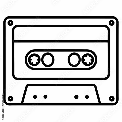  cassette-tape-icon-outline-vector-