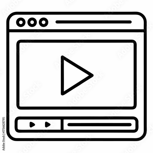 video-player-screen-icon-outline-vector