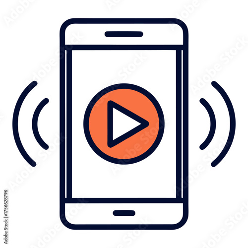 smartphone-with-play-signal-icon-outline