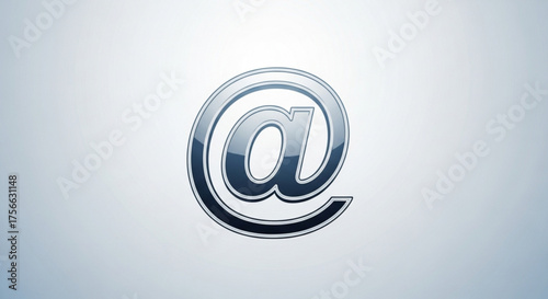 The at sign on a light background, a widely recognized symbol used in email addresses and social media handles, representing connection and communication