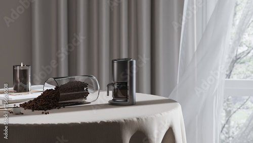 Dining Table Setting Scene