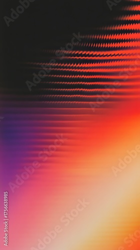 Warm vibrant gradient with linear textured pattern.
