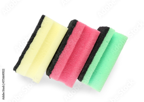Colorful cleaning sponges o...