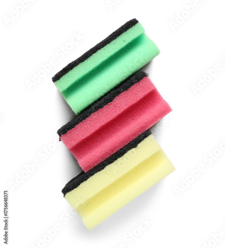 Colorful cleaning sponges o...