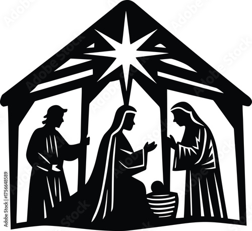 virgin mary and baby jesus