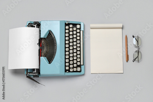 Vintage typewriter with not...