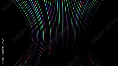 Vibrant Abstract Lines Seamless Loop for Modern Visuals and Dynamic Motion