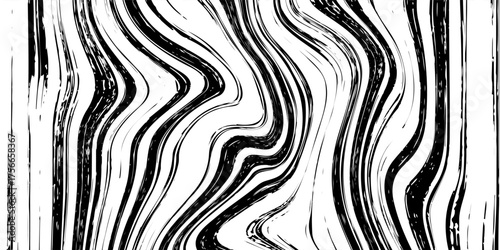 Vertical curved lines, seamless pattern, vector background