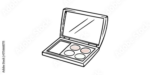 Beauty makeup palette cosmetics mirror eyeshadow blush compact powder face beauty makeup kit professional makeup