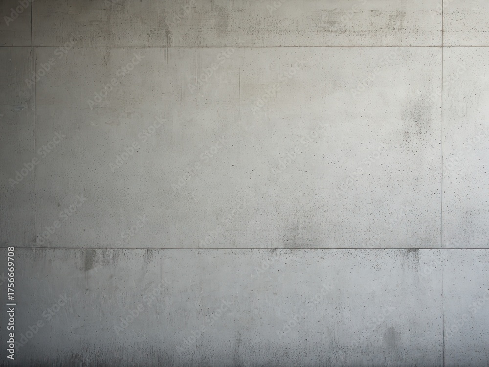 Fototapeta premium Gray concrete wall texture with lines and subtle shadows