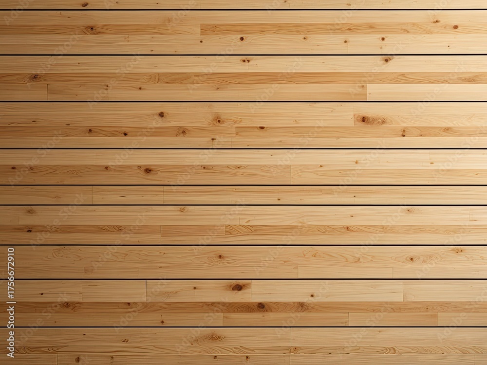 Fototapeta premium Horizontal wood planks, natural light color, detailed wood grain, modern design