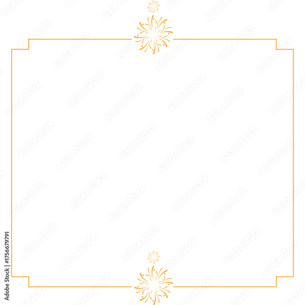 Obraz premium New Year Frame with Firework