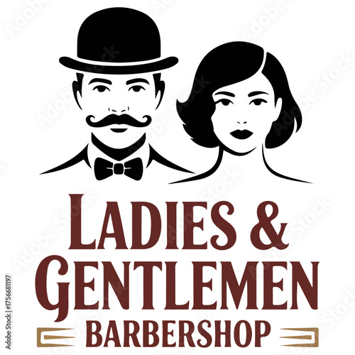 Ladies & Gentlemen Barbershop Logo