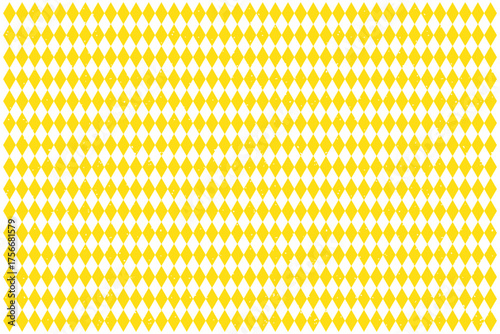 Seamless Bavarian blue and white diamond checkerboard pattern vector, Oktoberfest festival fabric and wallpaper background.