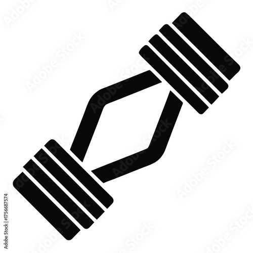 vector icon of resistance bands  colorful flat de