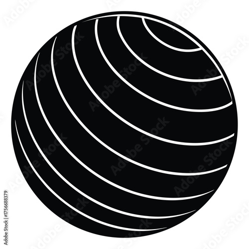 vector of fitness balance ball  minimal flat desi