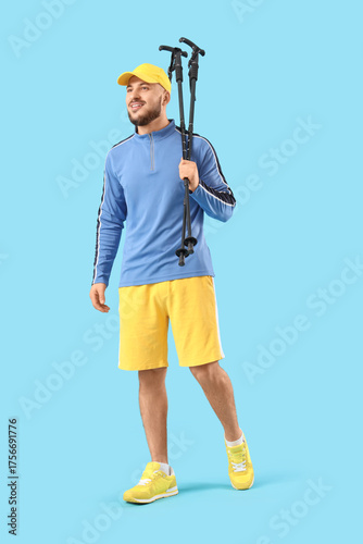 Young man in athletic wear ...