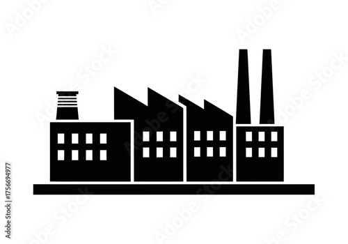 manufacturing unit vector icon illustration