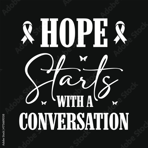 Mental health awareness Mental health matters hope green ribbon october 10th mental health month you are stronger typography graphics tshirt design