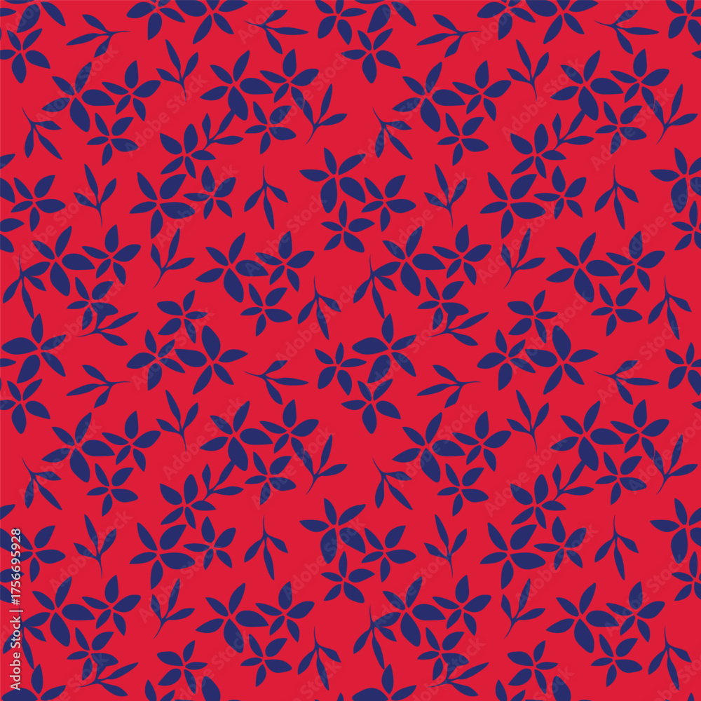 Obraz premium Seamless flowers pattern in vector. Abstract flower pattern design 
