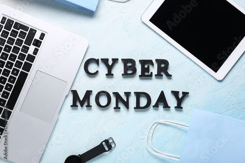Text CYBER MONDAY with gadg...