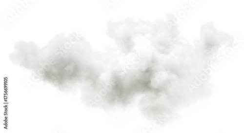 Bild auf Leinwand Relaxation white clouds floating on sky transparent backgrounds 3d illustrations