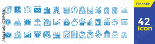 empowering growth dynamic icons for modern financial planning and prosperity management, isolated on transparent background