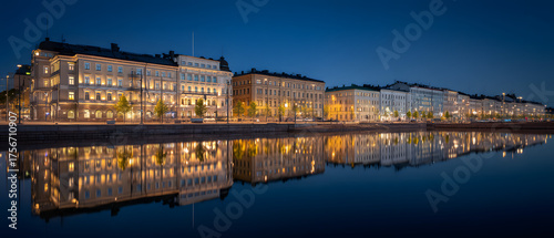 Ultra Realistic City Landmark Captured During Sunset with Reflection on Water Surface in Urban Environment