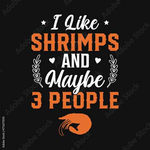 Wallpaper Mural Shrimp seafood lobster water food fresh food natural food restaurants food asian food  summer food shrimp food lover thai food vintage retro typography graphics tshirt design Torontodigital.ca