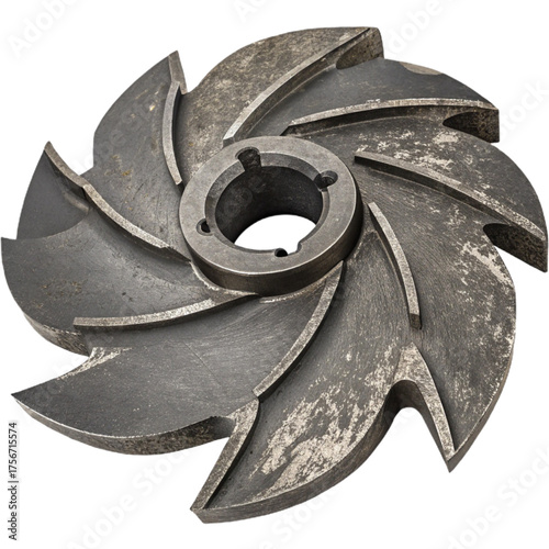 Precision engineered impeller showcasing durable construction and efficient fluid dynamics, ideal for industrial applications and mechanical design inspiration