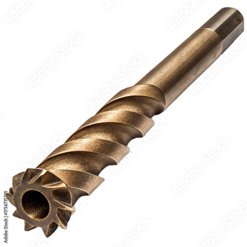 Precision metal milling bit with spiral flutes for industrial machining, showcasing advanced engineering and high performance, perfect for manufacturing promotion