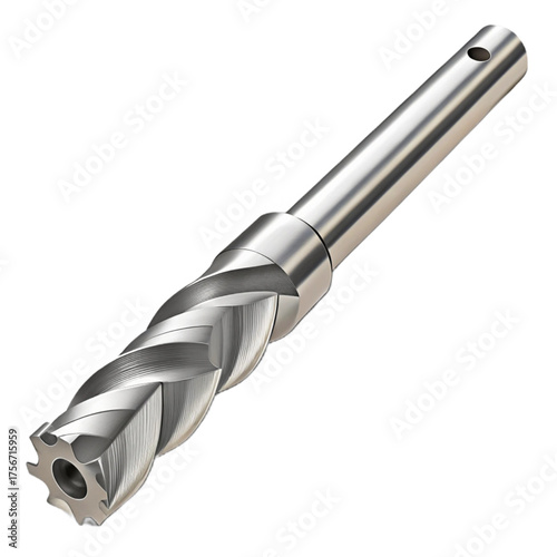 Precision metal drill bit for industrial applications, showcasing cutting-edge tool technology and engineering, perfect for manufacturing and construction projects.