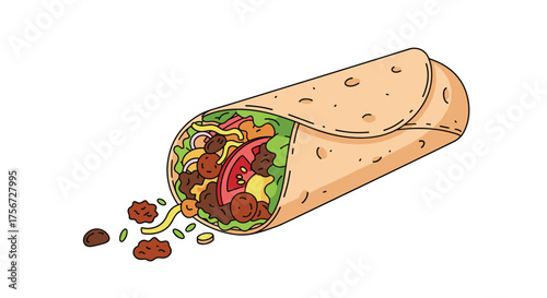 Delicious burritos filled with savory ingredients for a satisfying meal.