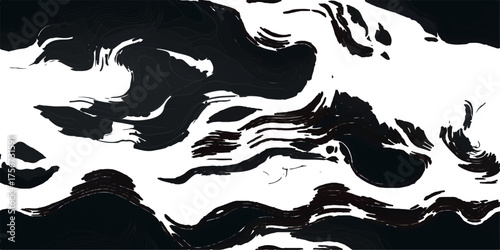 Vector tribal illustration of black animal heads, a lion and a wolf, perfect for a tattoo design or logo art