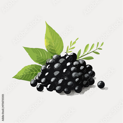 Vibrant fresh blackberries bursting with flavor nestled with lush green leaves, perfect for healthy eating and culinary inspiration